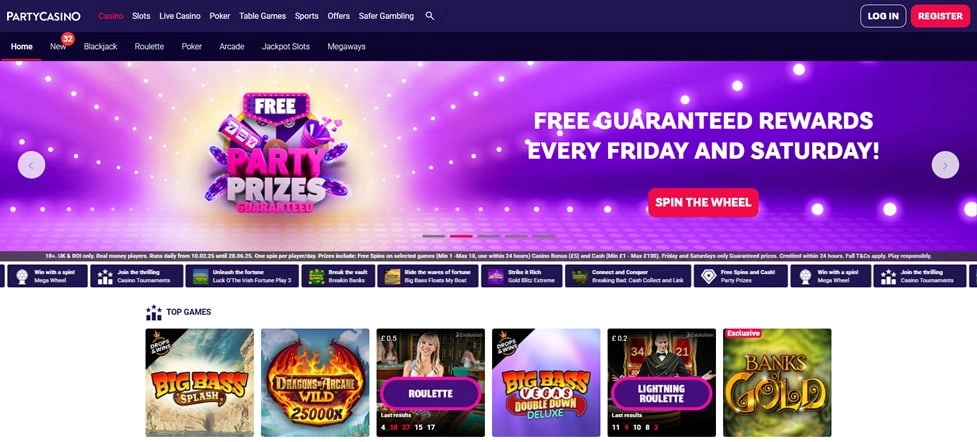 Party Casino Non GamStop